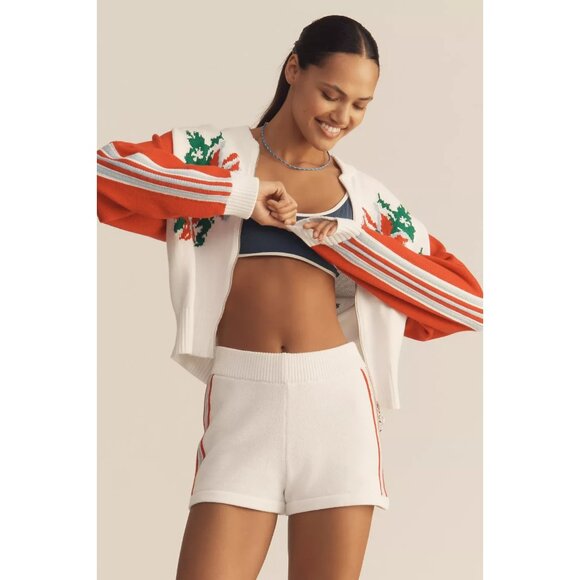 Anthropologie Daily Practice White Knit Shorts XL - Picture 2 of 3